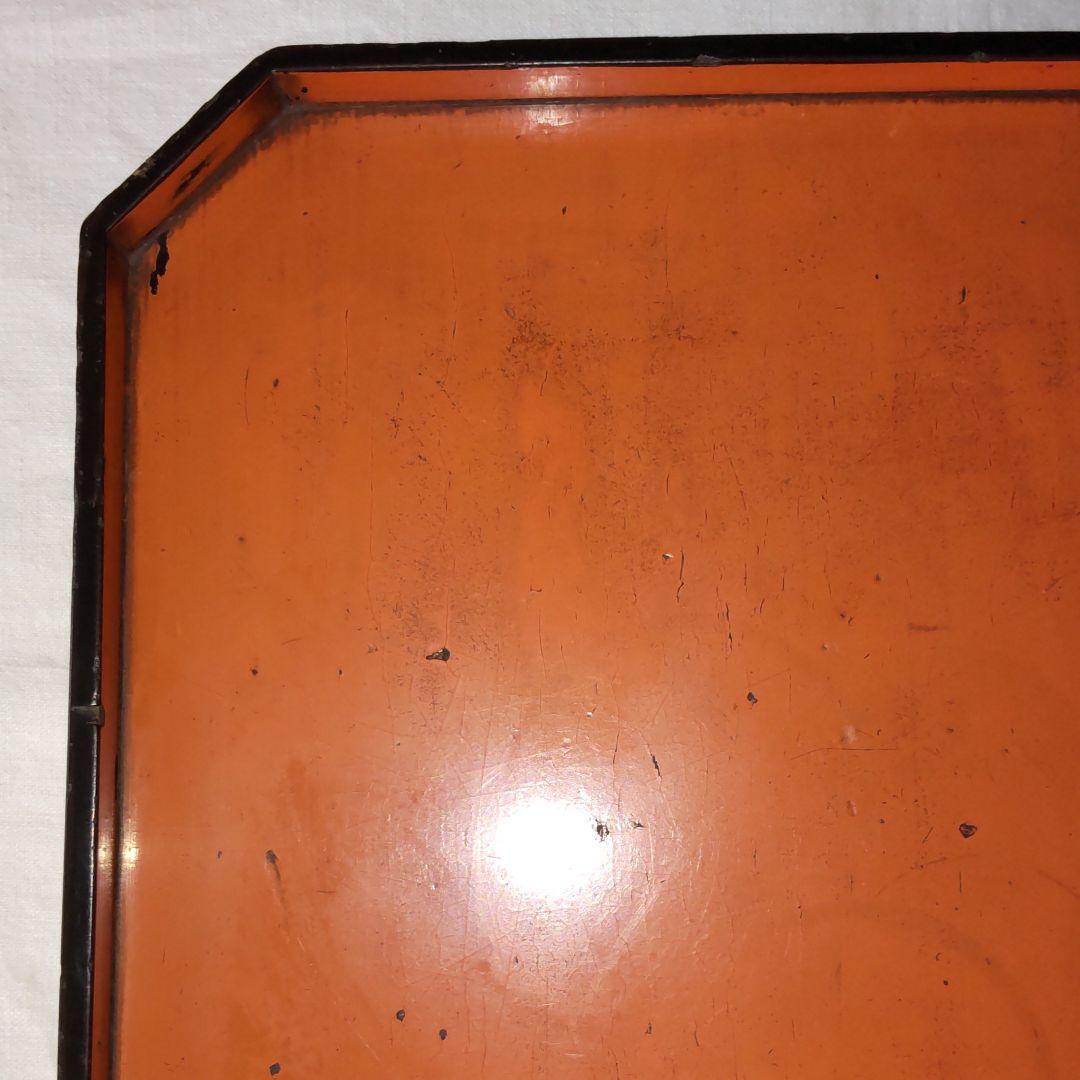 桃山時代、大和根来隅切り蝶脚膳。