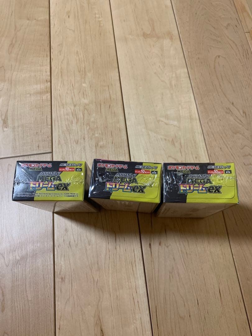 ポケモンカードゲーム MEGAドリームEX 3BOX シュリンク付き　初版