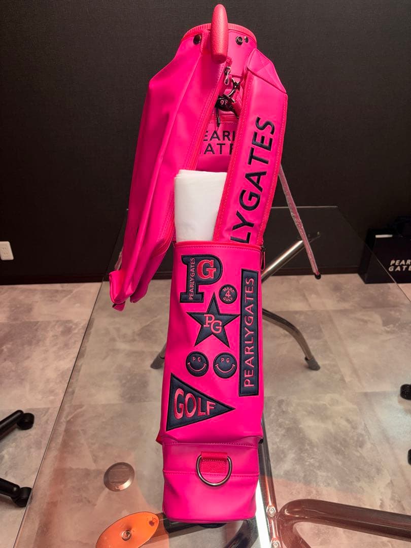 PEARLY GATES ピンクキャディバッグ