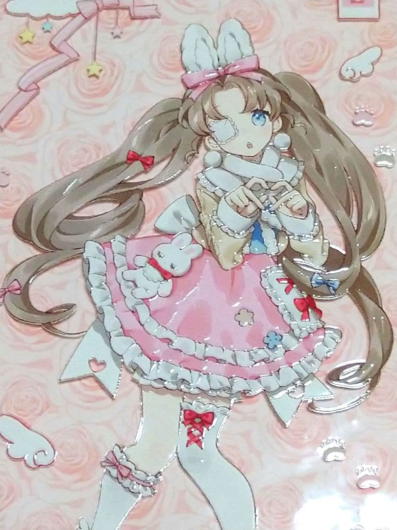 J628＃熊古力(水晶)浮光文创切り売り海外人物マステ女の子