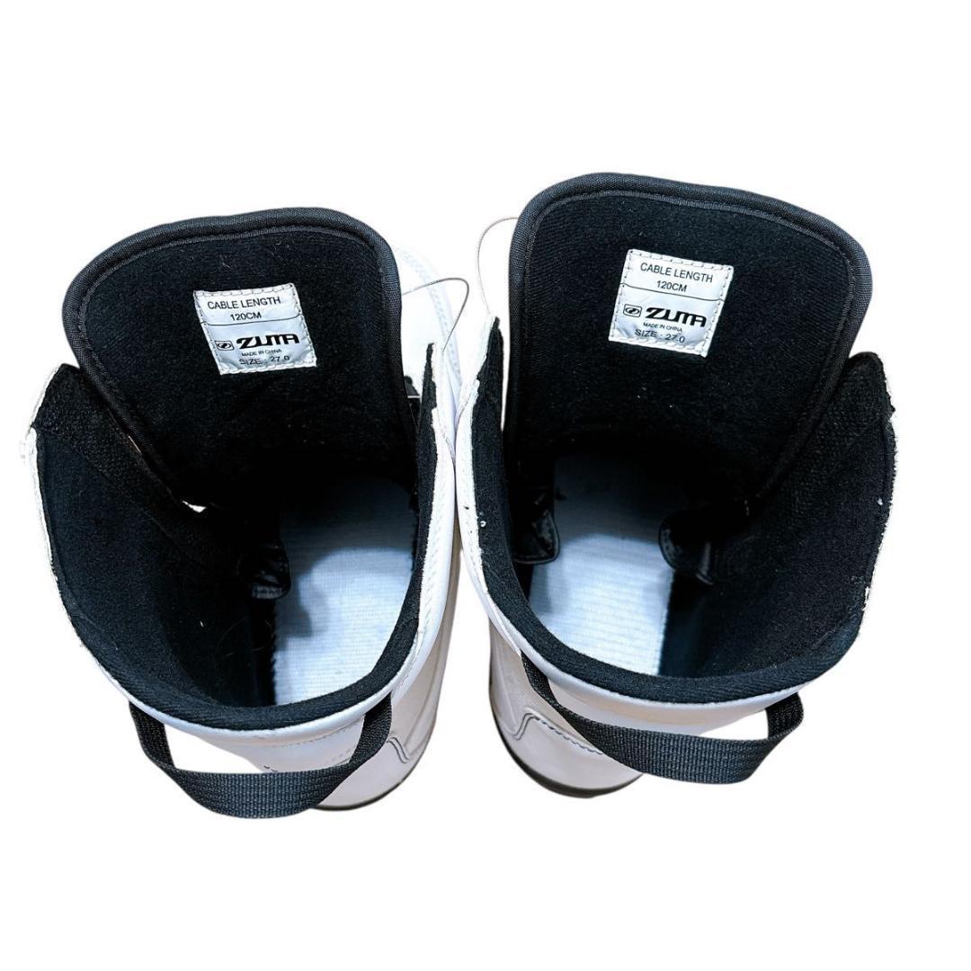 【美品】ZUMA スノーボード ブーツ ツマ ホワイト BOA 27.0