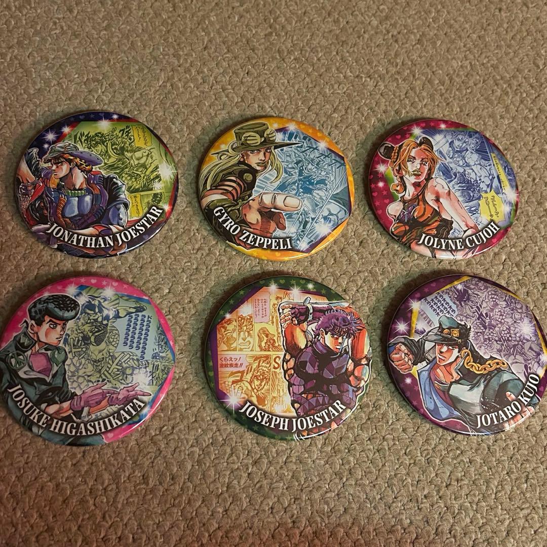 ジョジョの奇妙な冒険 HEROS ヒーローズ コレクション缶バッジ 6種セット