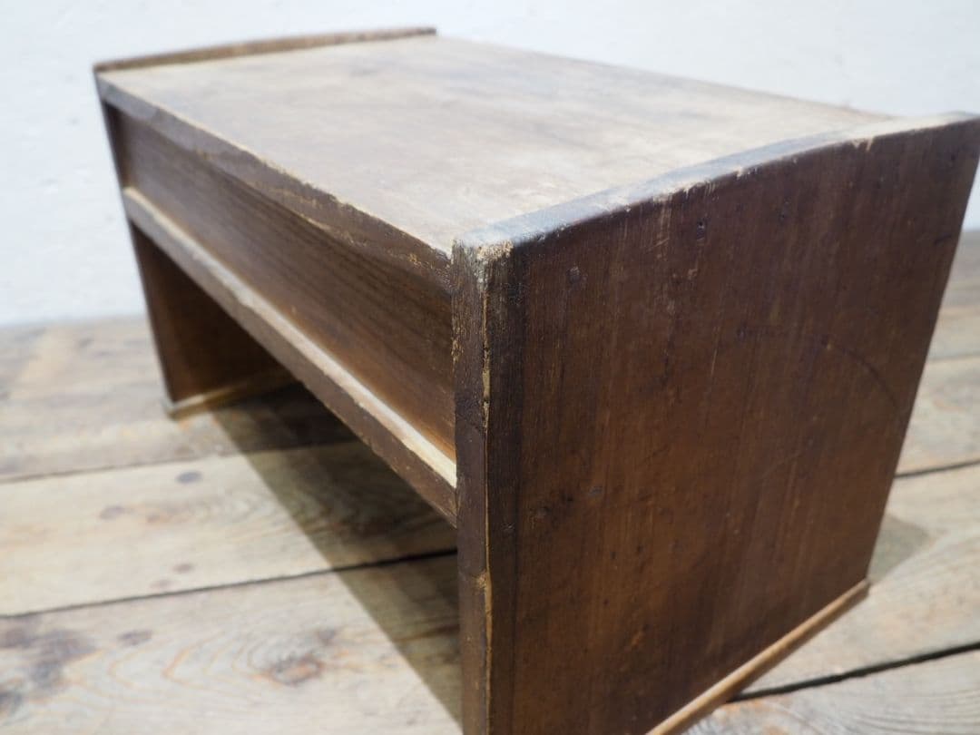 1202 総桐の文机　ローテーブル　陳列台　引き出し　レトロ　アンティーク