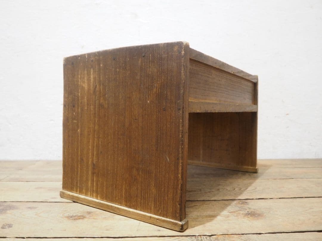 1202 総桐の文机　ローテーブル　陳列台　引き出し　レトロ　アンティーク