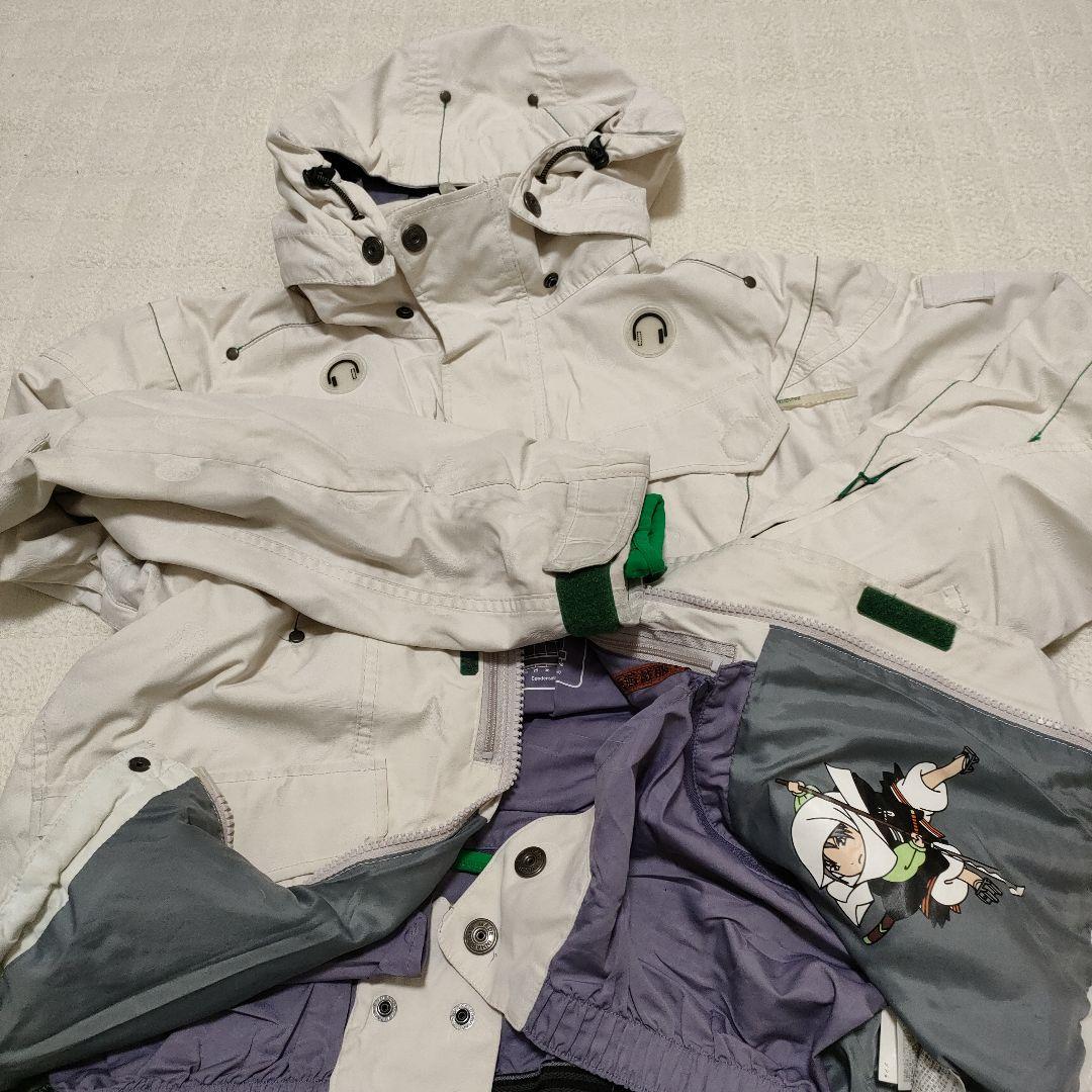 【レア】inhabitant 弁慶 ホワイトスノーボードウェア