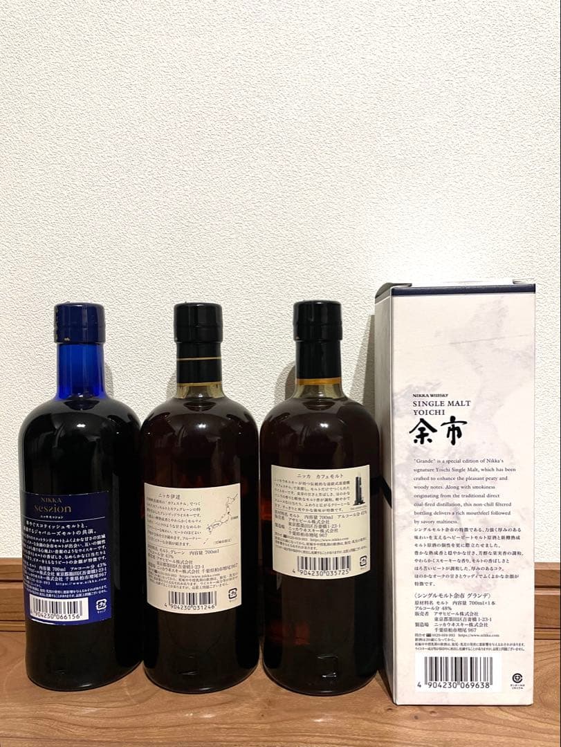 NIKKA ウイスキーセット 4本　伊達　カフェモルト　余市　セッション