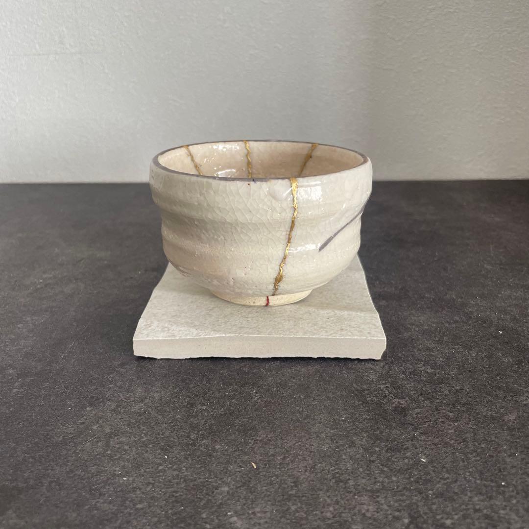 金継ぎ済み　抹茶茶碗-16