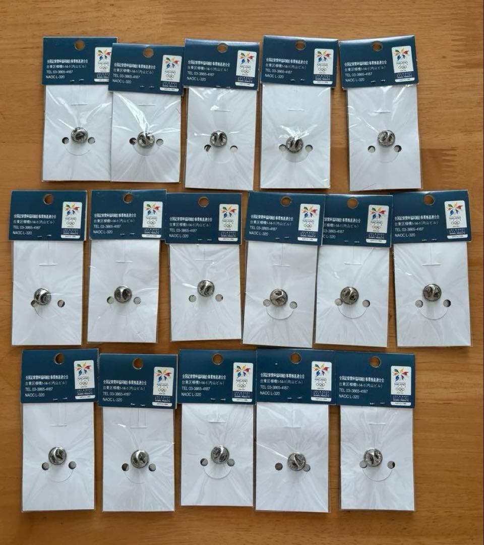 長野オリンピック　開催期間中　記念日ピンバッジ　16個セット