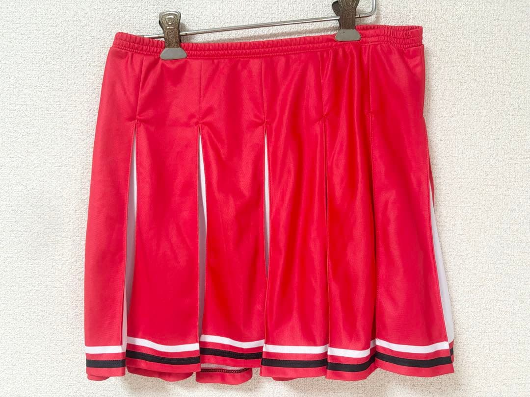 Cheer Club Lサイズ チアリーディング衣装 赤 ピンク2着セット
