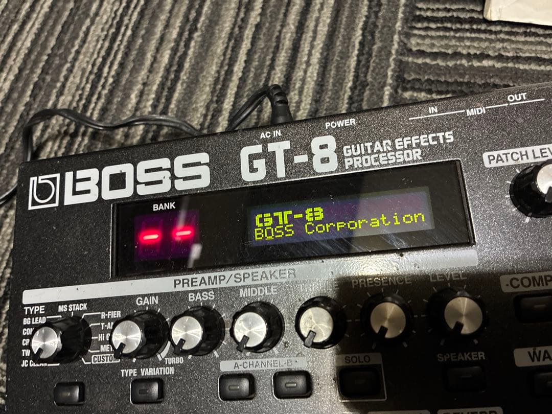 【2基のCOSM搭載】BOSS GT-8 マルチエフェクター 動作良好