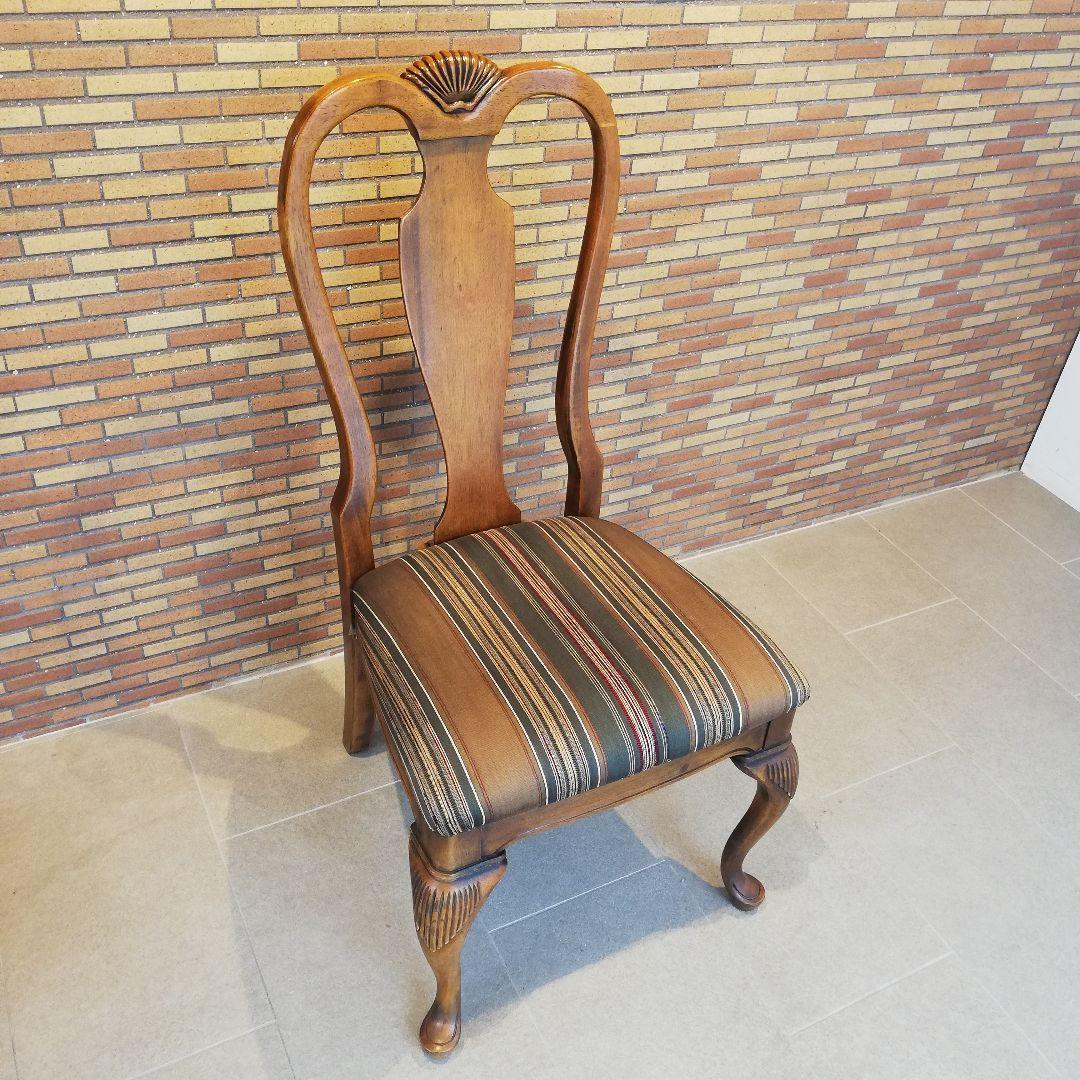 ◇アメリカ製　木製　ビンテージチェア｜椅子　猫脚　アンティーク