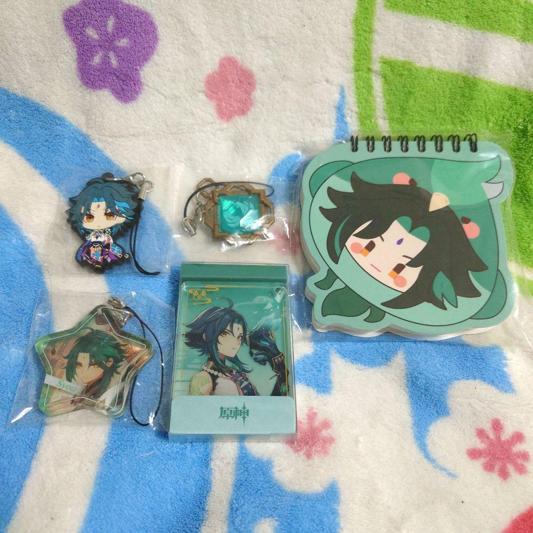 原神 魈 ショウ 色紙 缶バッジ キーホルダー コロッタ ラバスト 神の目