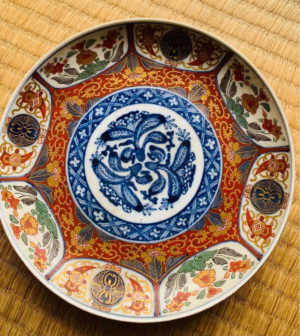 古伊万里 奇玉宝鼎之珍 金襴手　お皿