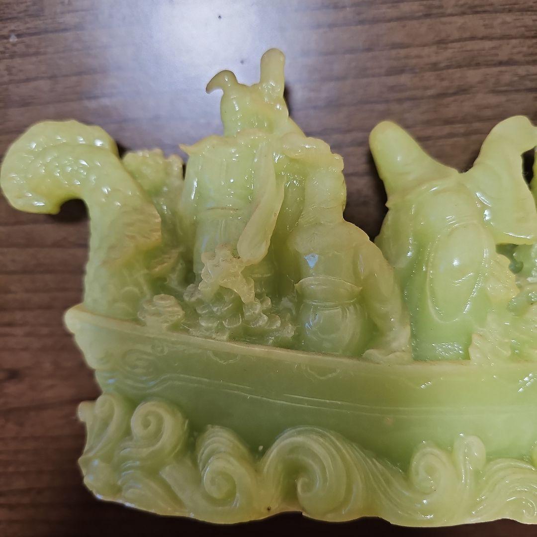 翡翠製龍オブジェ 約15cm