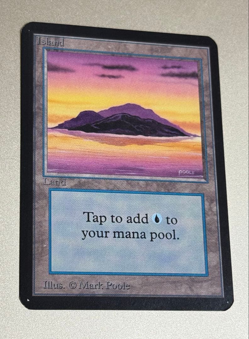 MTG 島  LEA NM- (A Purple)