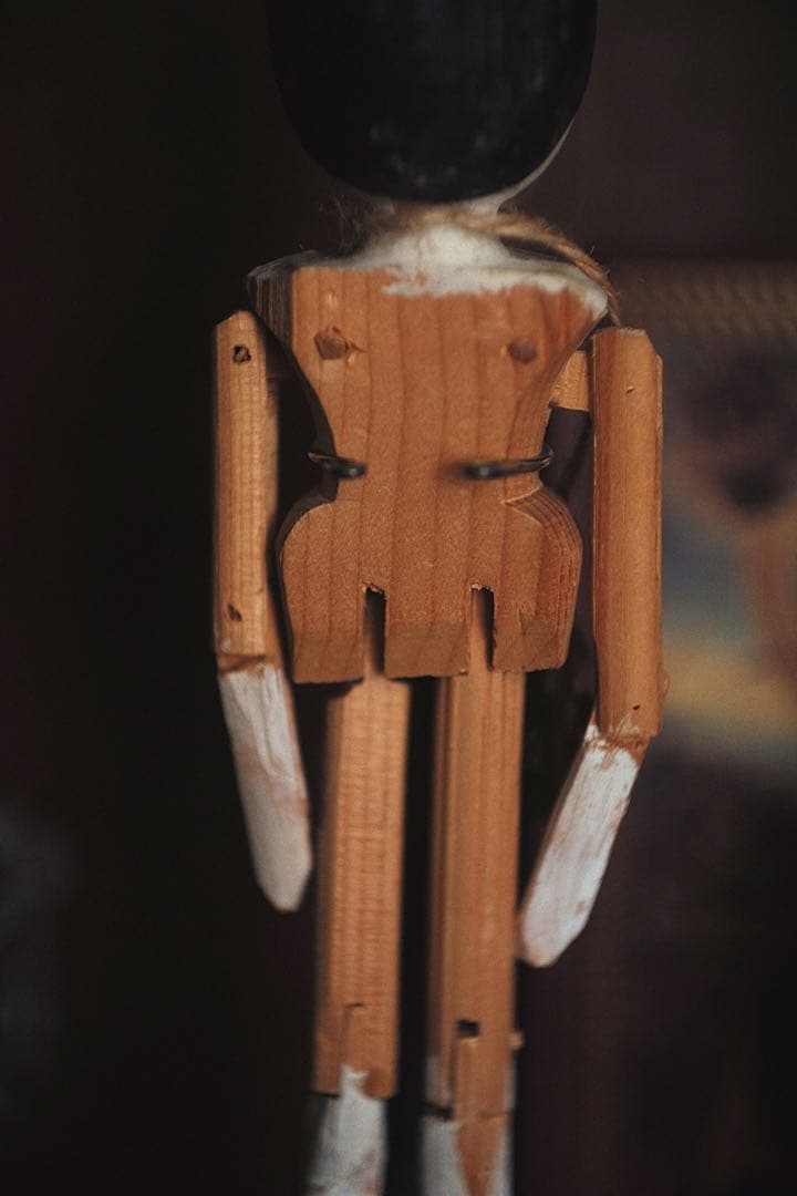 アンティーク ペグドール ウッデンドール