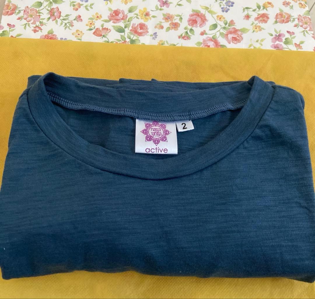 ヨガウェア　nagayoga コットンロングスリーブティー　長袖Tシャツ