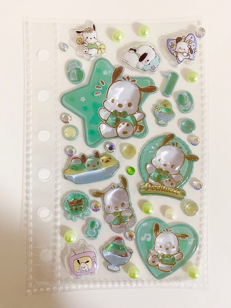 シール帳　完成品　ポチャッコ　はぴだんぶい　キキララ　サンリオ