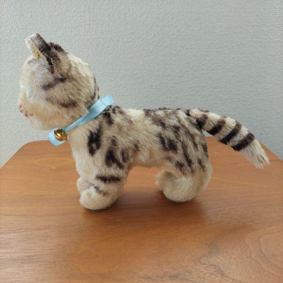 ビンテージ　シュタイフ　Tabby　キャット　猫　ちょっと訳あり