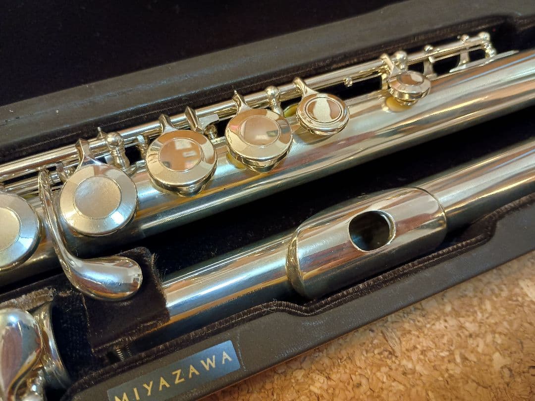 MIYAZAWA 総銀フルート gi-bu SS ソリッドシルバー 本体+ケース