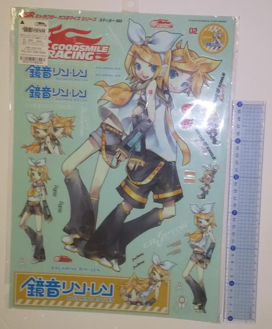 グッドスマイルレーシング キャラクターカスタマイズデカール 鏡音リン・レン 新品