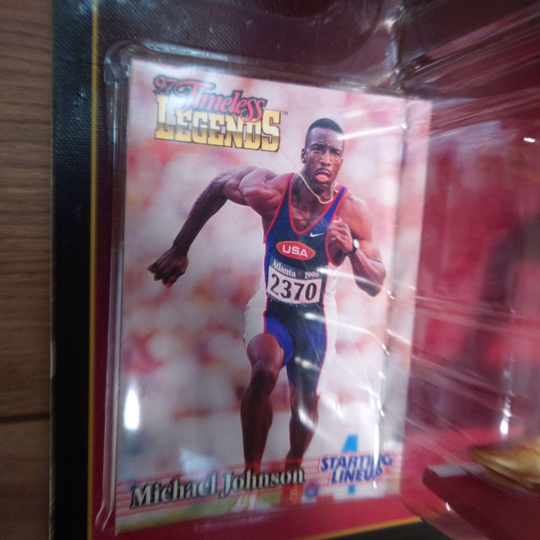 マイケル・ジョンソン フィギュア ゴールスパイク版 200m 400m 世界記録