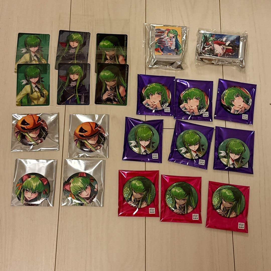 コードギアス Ｃ.Ｃ. 缶バッジ ブロマイド ポストカード ギアジェネ ロススト