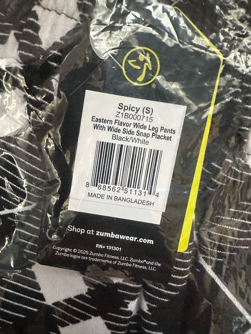 新品　正規品　ズンバ　 S ワイド　レッグ　パンツ