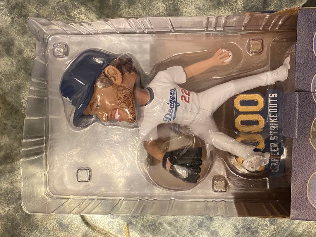 ☆【球場配布数量限定】9/20クレイトンカーショー3000奪三振ボブルヘッド