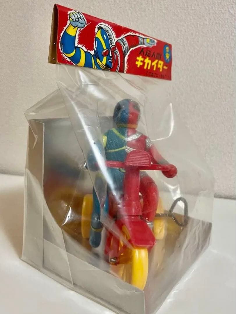 キカイダー三輪車ソフビ❗️三輪車当時物おみやげ‼️ソフビ!❗️
