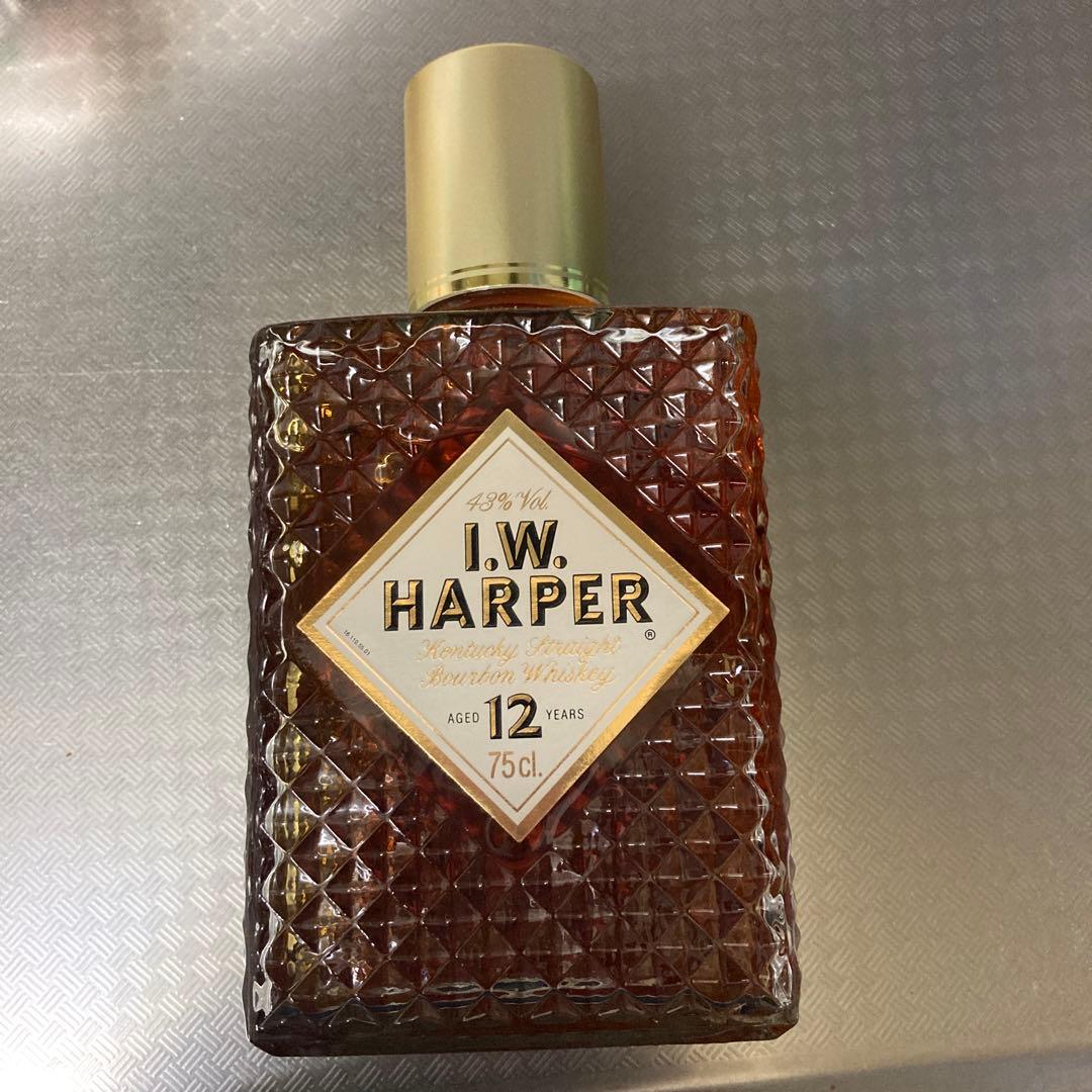 I.W. HARPER 12年バーボンウイスキー 750ml 旧ラベル　箱付き