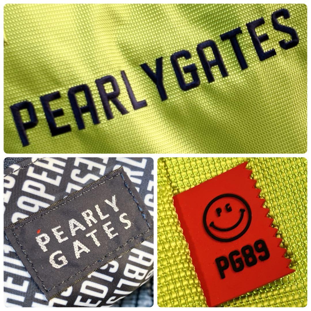 パーリーゲイツ 良品 肩掛け可 大容量 多収納 ロッカーバッグ ネオングリーン