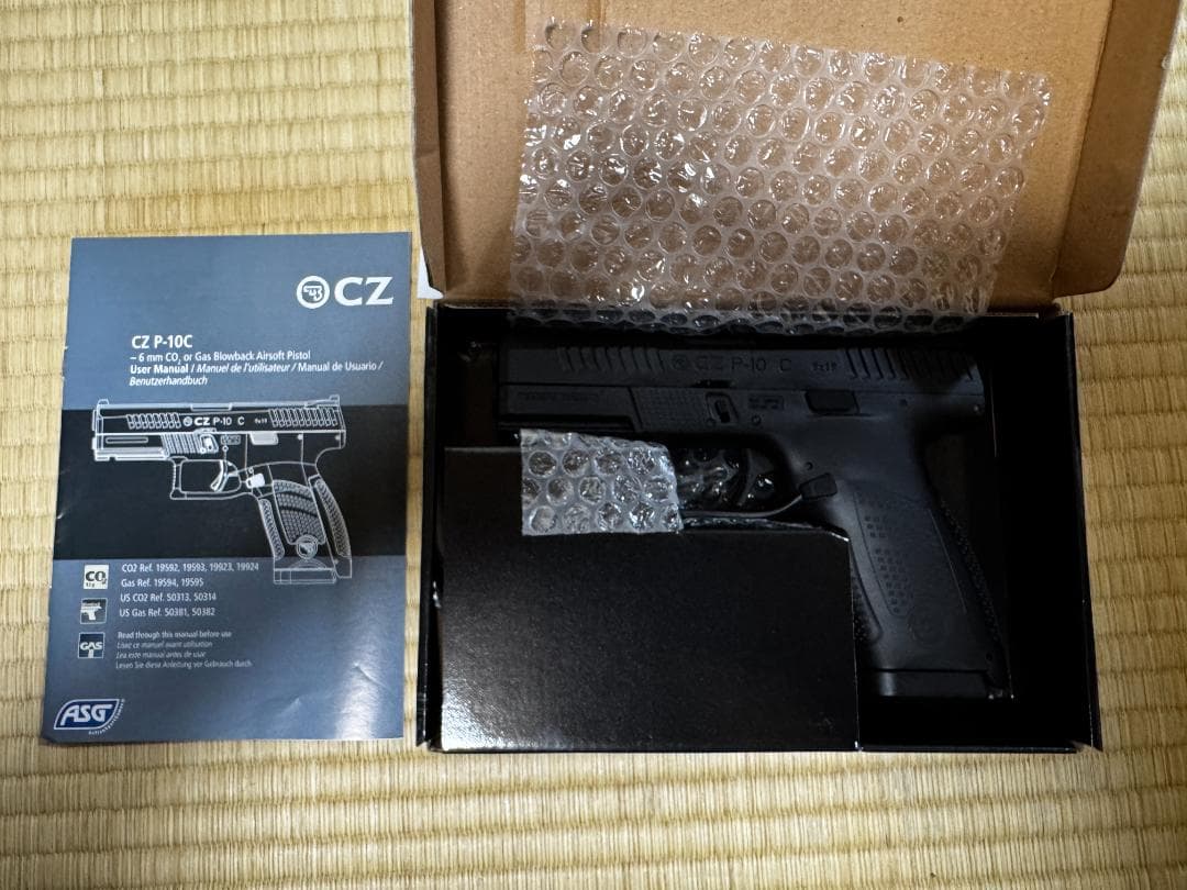 新品未開封 ASG CZ P-10C ガスブローバック 樹脂スライド JP