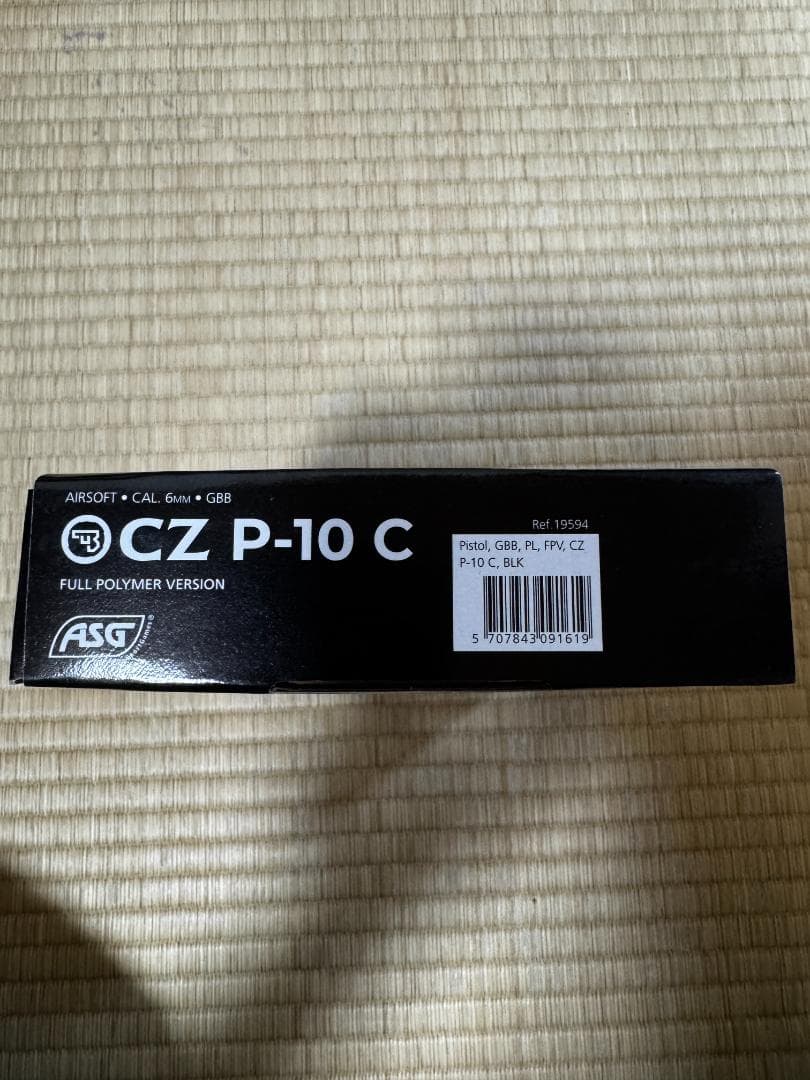 新品未開封 ASG CZ P-10C ガスブローバック 樹脂スライド JP