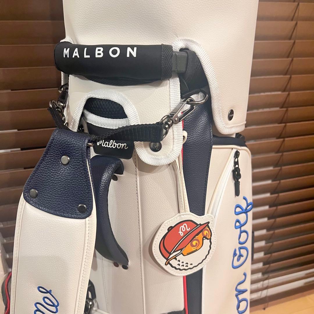 【即発送】完売MALBON マルボンゴルフ キャディバッグ ゴルフバッグ 白