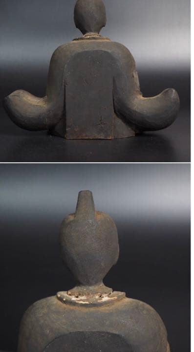 送料無料　戦国時代～安山桃山時代木造菅原道真像