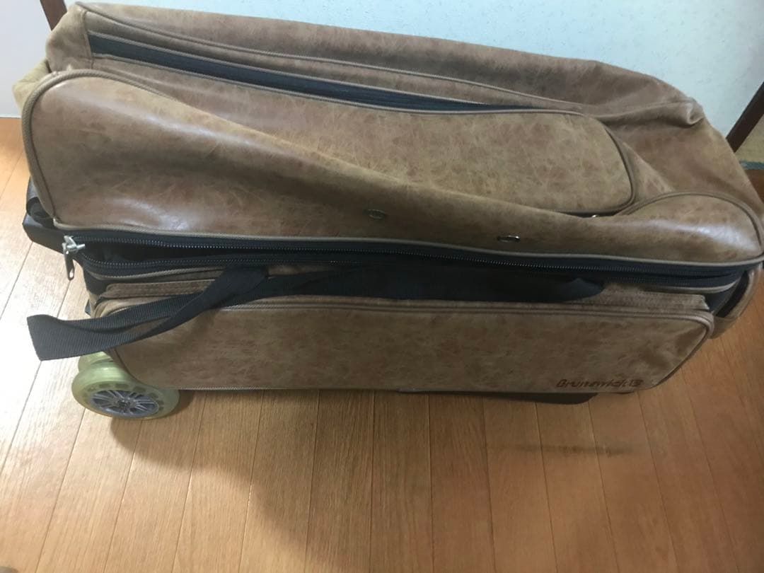 【廃盤品】未使用 ブランズウィック　3ボールバッグ　ブラウン　キャリーバッグ