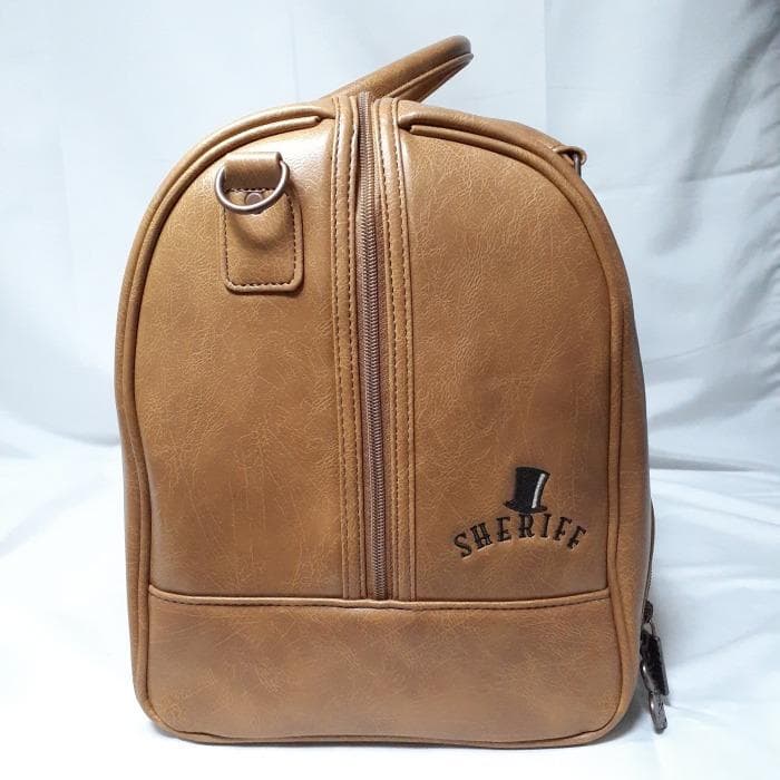 美品 SHERIFF ゴルフ クラシック 2way シューズ収納 ボストンバッグ