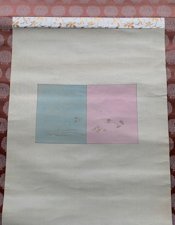 今こそお値引❗️掛軸『立雛図』立ち雛 箱無し♡上品なお顔立ち♡