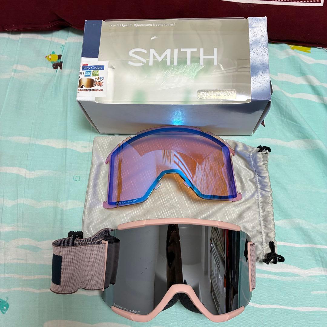 Smith Squad XL ゴーグル Asia fit 平面レンズ