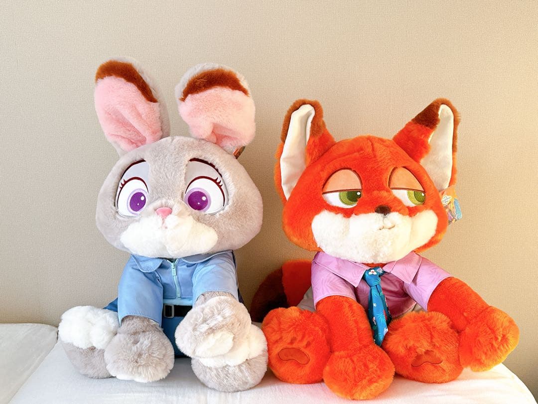 ズートピア コストコ 50cm ブランケット付きぬいぐるみ ジュディ ニック