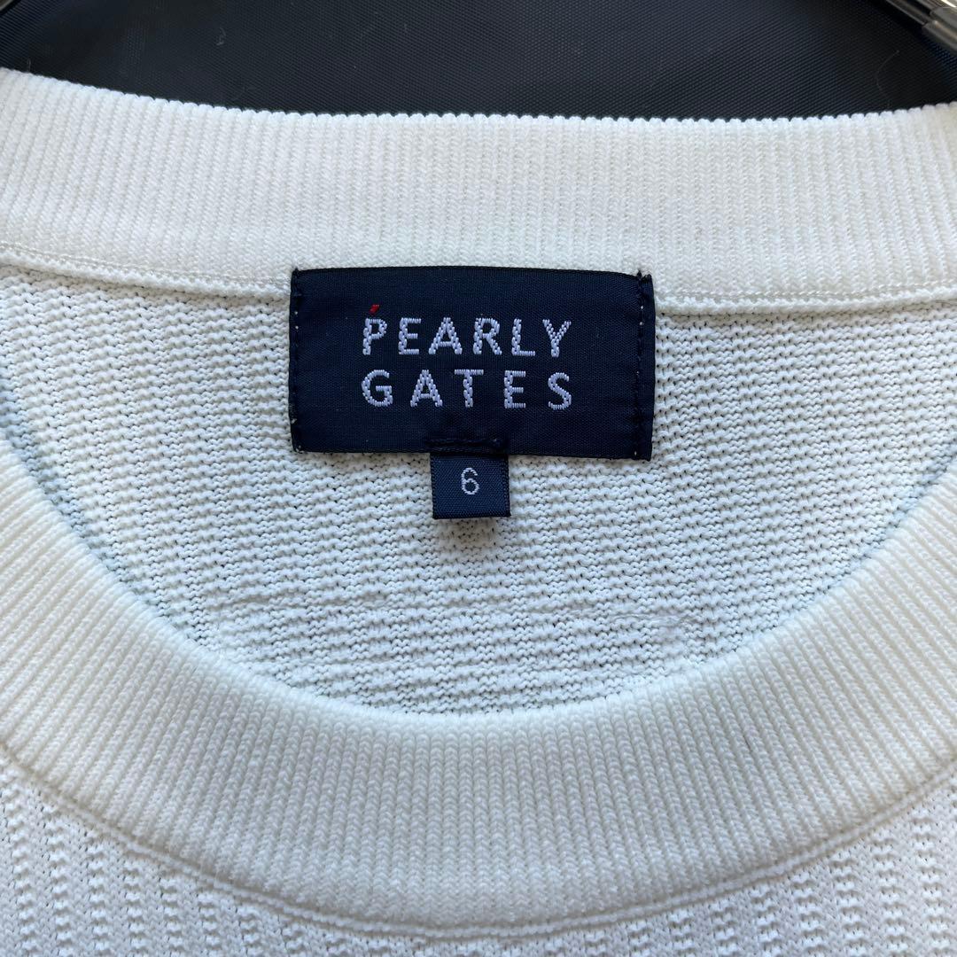 24年　現行　パーリーゲイツ　XL相当　光栓クルーネックニットプルオーバー