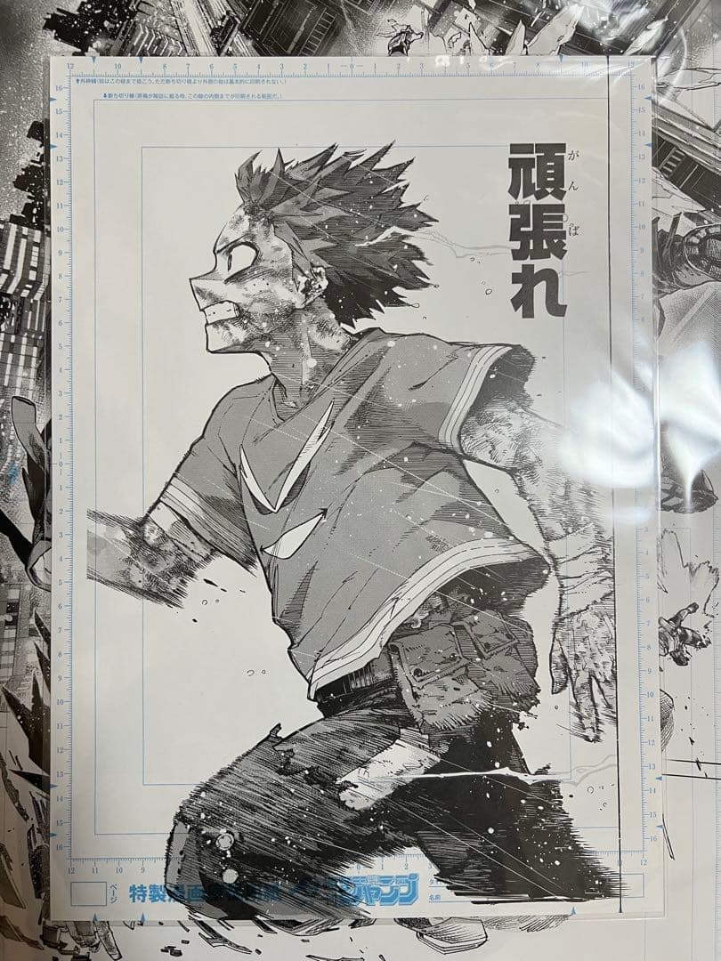 【真っ直ぐ配送2枚セット】僕のヒーローアカデミア　原稿