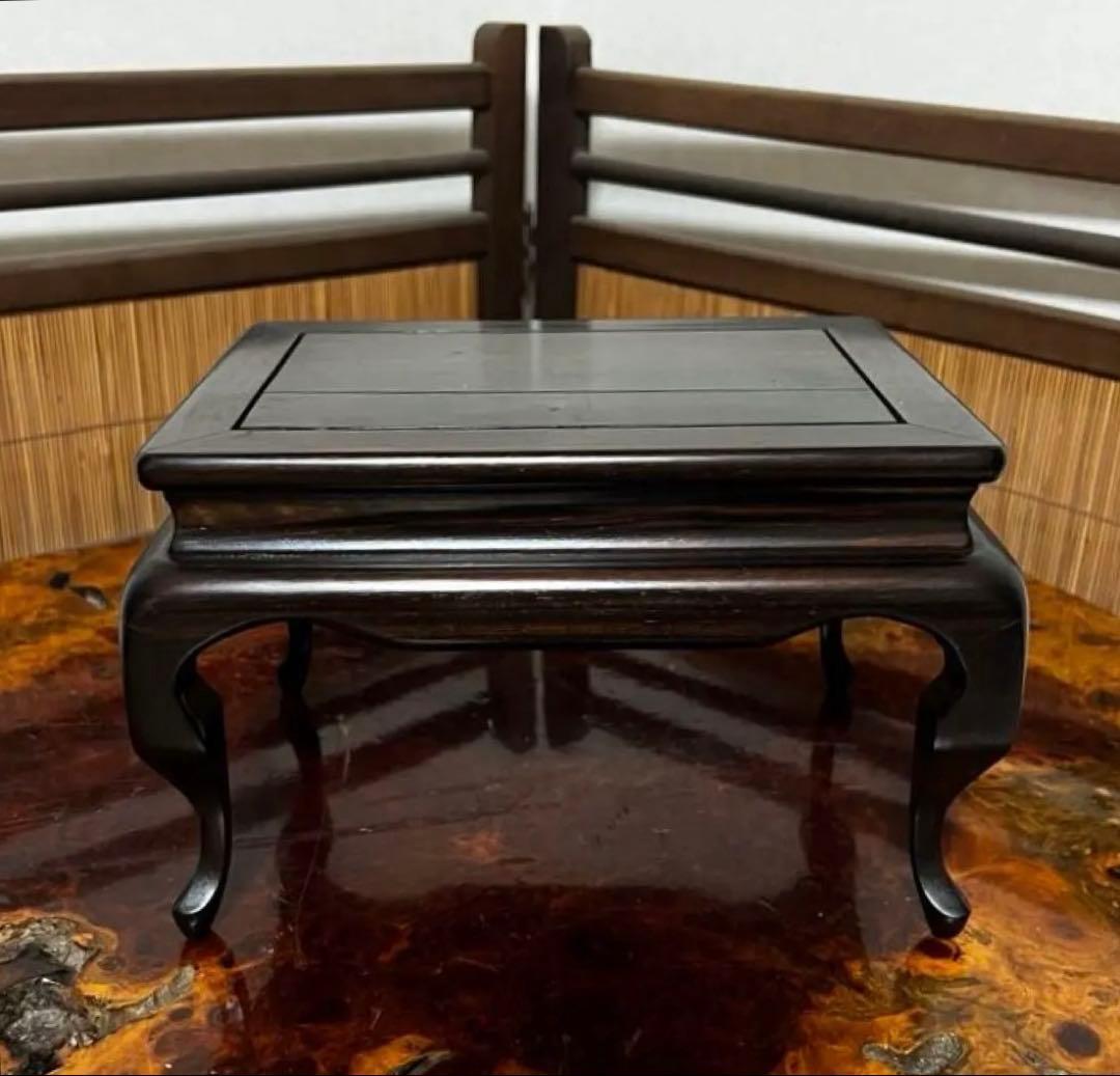 古黒檀 花台 香台 盆栽台 中高台