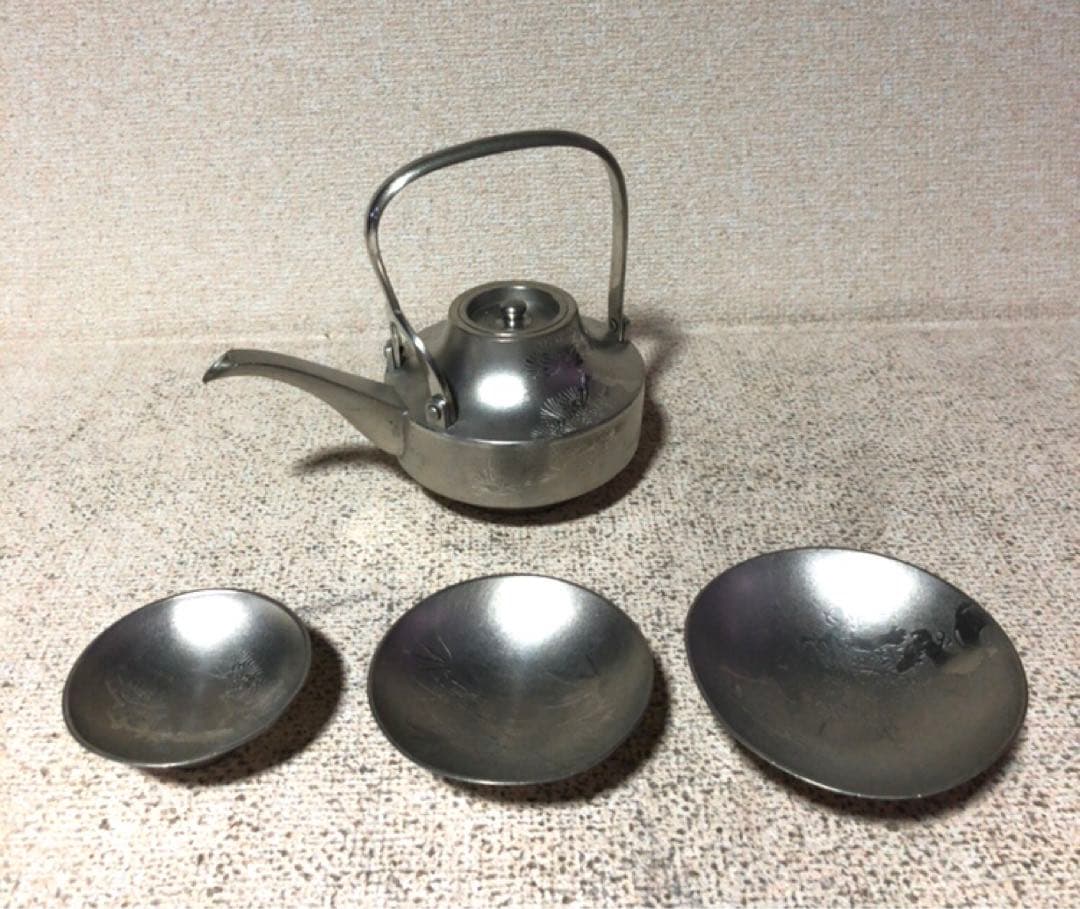 D6681◆帝国在郷軍人會 急須 盃セット 昭和レトロ