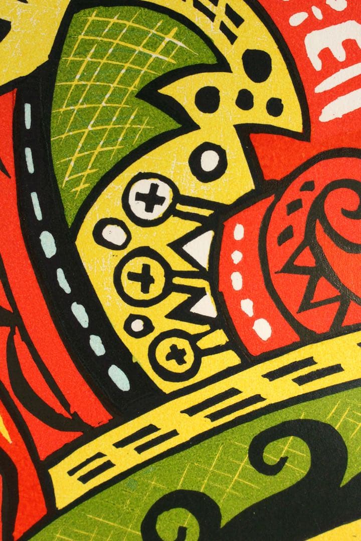 No4673額装　N.オヴァサコヴァ　リトグラフ「母性愛」85/100 送料無料