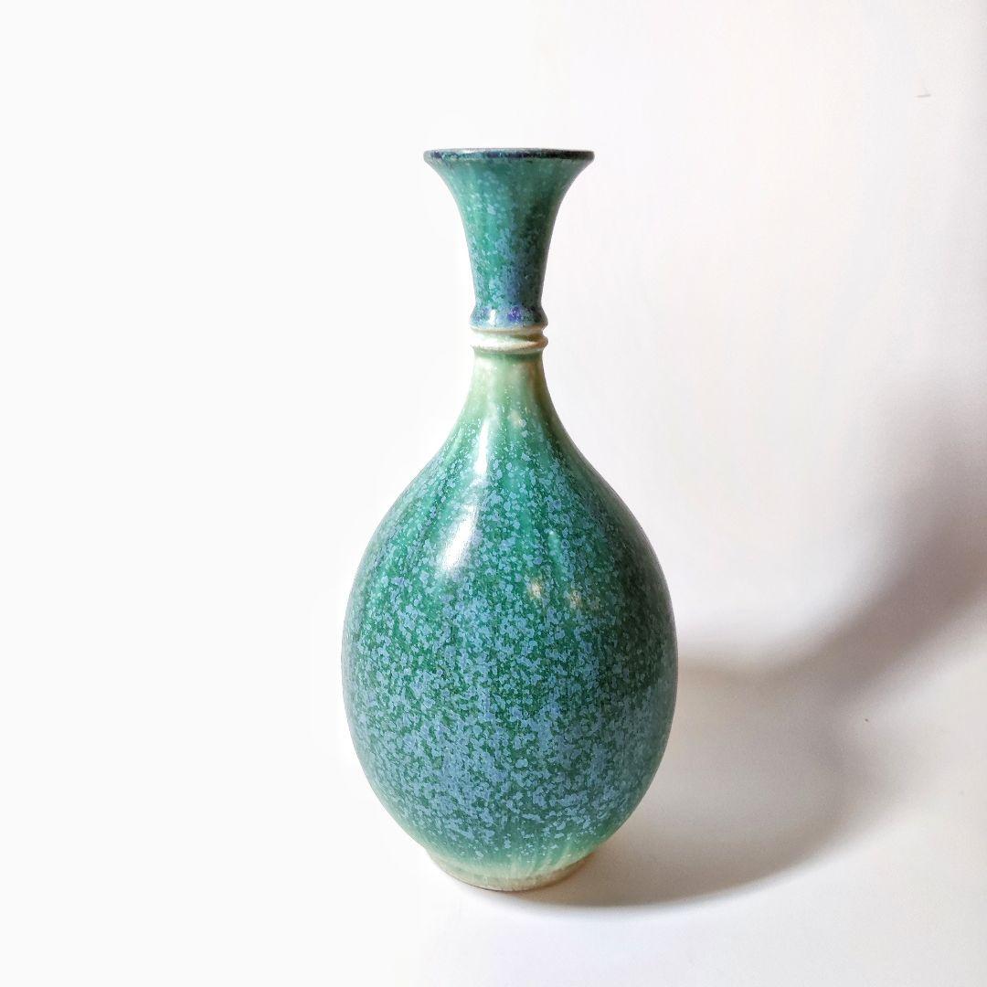 京焼　華善窯　窯変花瓶　華道家元池坊　花器