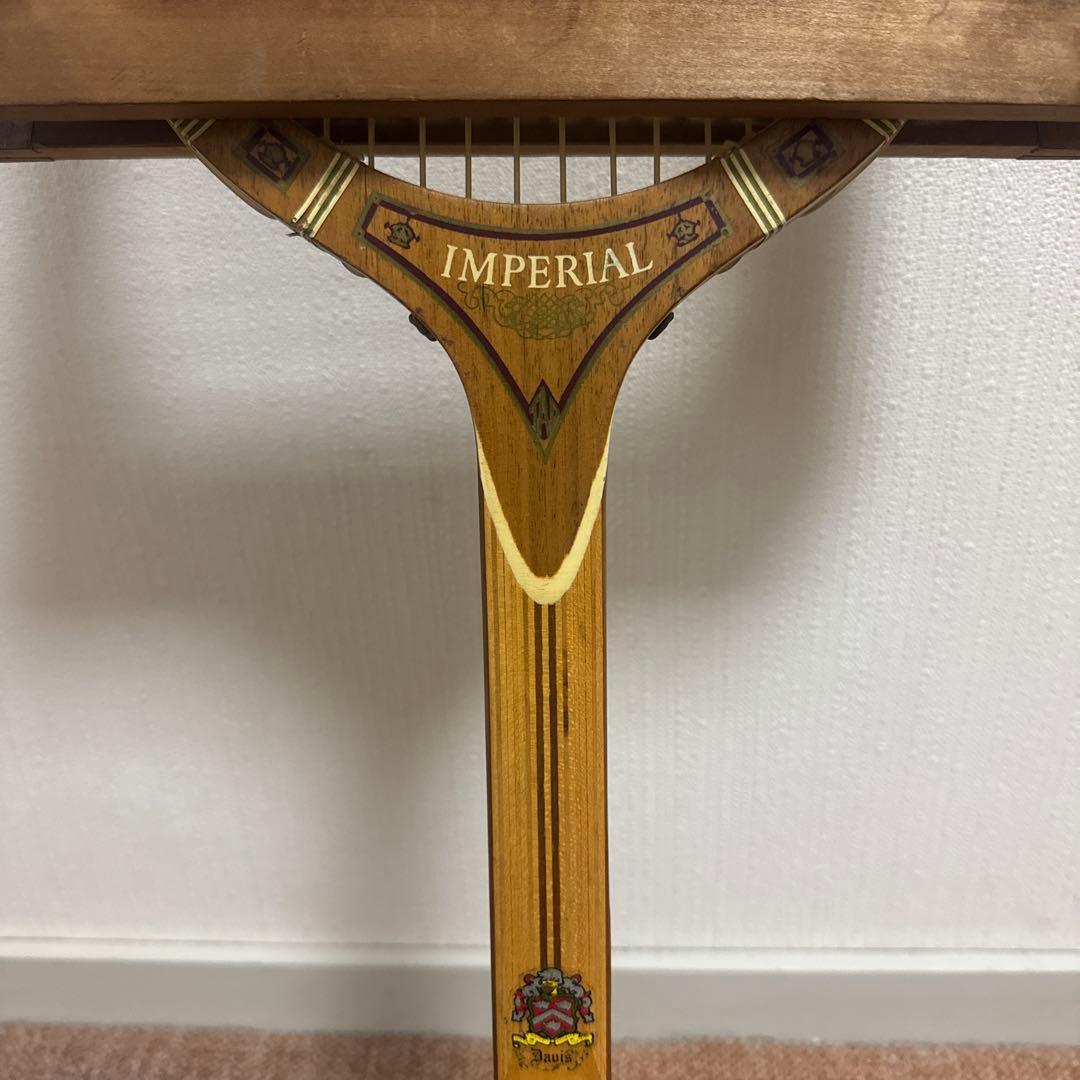 TAD DAVIS IMPERIAL木製テニスラケット ビンテージ プレス付き
