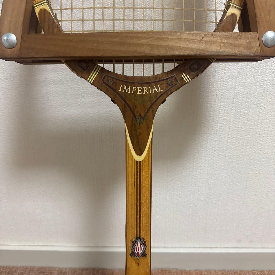 TAD DAVIS IMPERIAL木製テニスラケット ビンテージ プレス付き