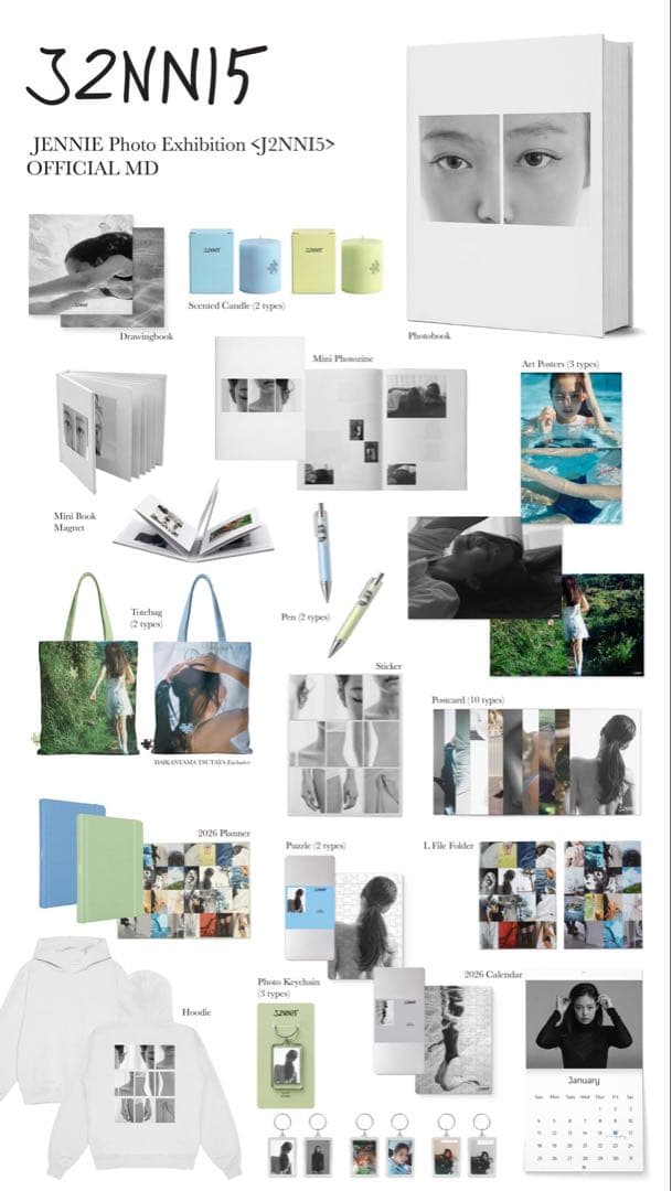 ★代官山蔦屋限定JENNIE写真展 J2NNI5 Scented Candle青